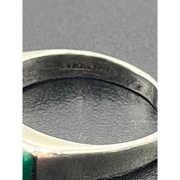 Vintage Zuni Style Sterling Multi-Stone Inlay Turquoise Lapis Malachite Ring 6 - Picture 7 of 10
